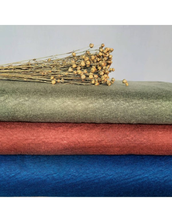 Cranberry Jersey de lin, Fine linen knit Mind the Maker