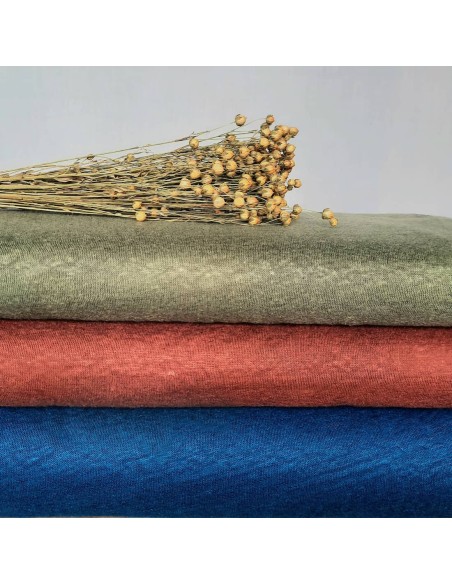 Cranberry Jersey de lin, Fine linen knit Mind the Maker