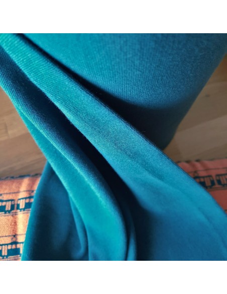 Bord côte de coton Cranberry, Vert canard