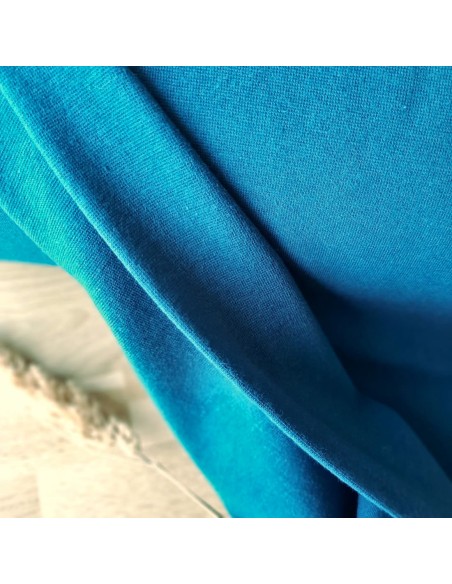 Bord côte de coton Cranberry, Vert canard