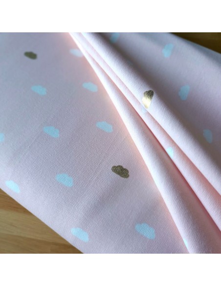 French Terry de coton Cranberry, Nighty Night