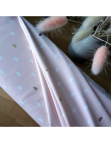 French Terry de coton Cranberry, Nighty Night