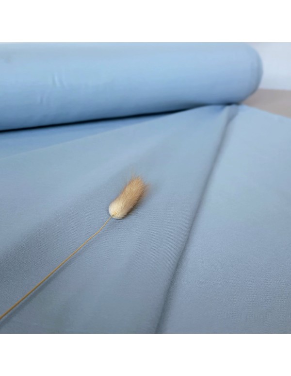 Cranberry, jersey de coton biologique bleu clair