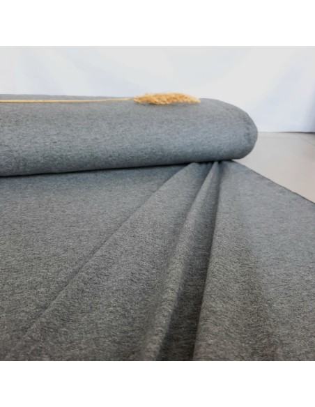 Jersey de coton bio Cranberry, Gris foncé, Gris chiné