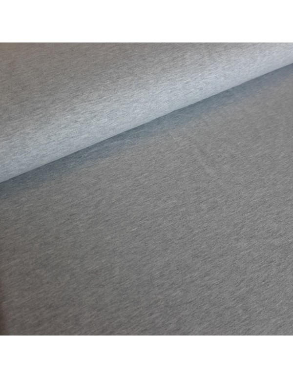 Jersey de coton bio Cranberry, Gris clair, Gris chiné