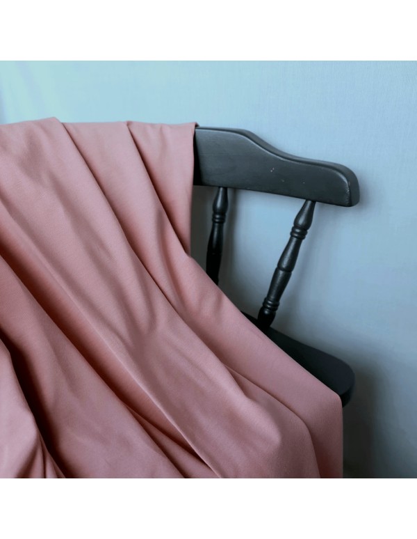 Jersey de coton bio Cranberry, Rose poudré