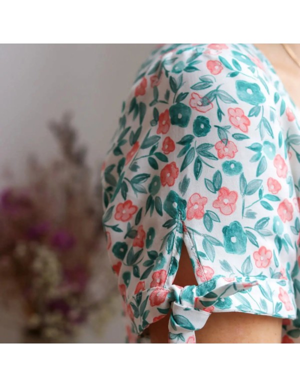 Toile de viscose Cranberry, Esquisse, Lise Tailor