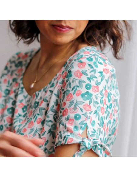 Toile de viscose Cranberry, Esquisse, Lise Tailor