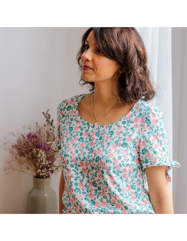 Toile de viscose Cranberry, Esquisse, Lise Tailor