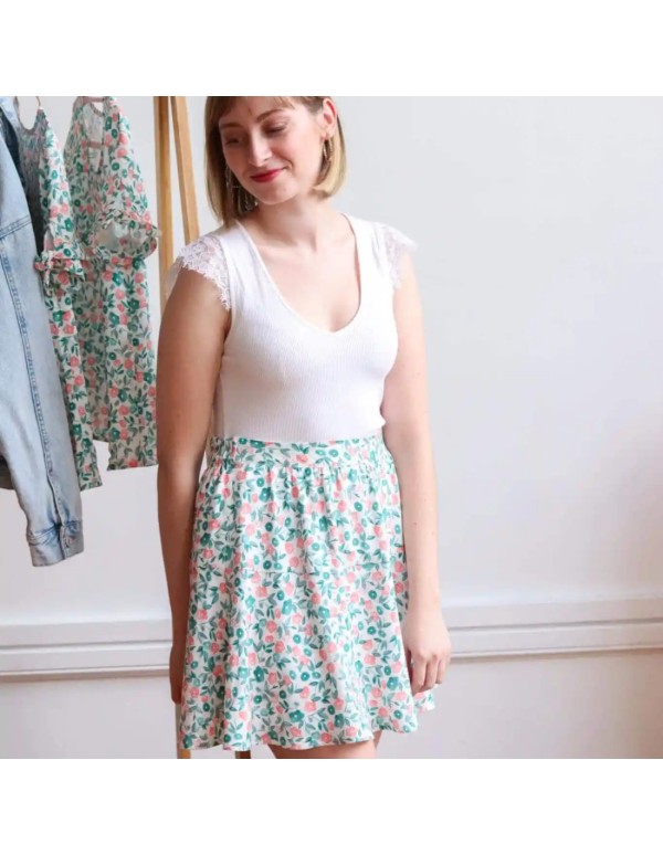 Toile de viscose Cranberry, Esquisse, Lise Tailor