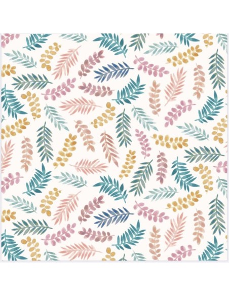 Toile de viscose Cranberry, Foliage, Lise Tailor
