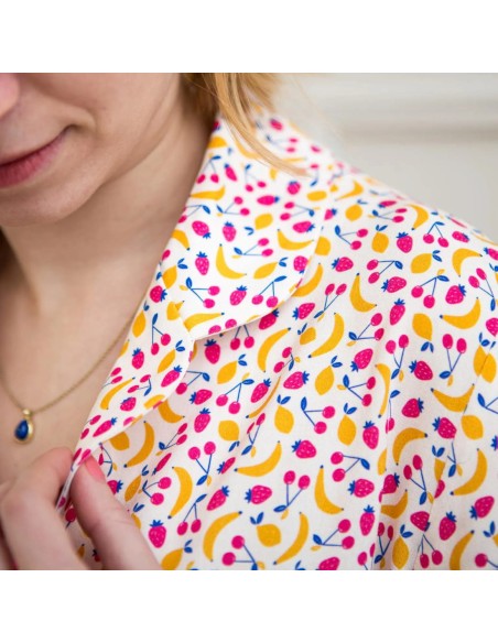 Toile de viscose Cranberry, Grenadine, Lise Tailor