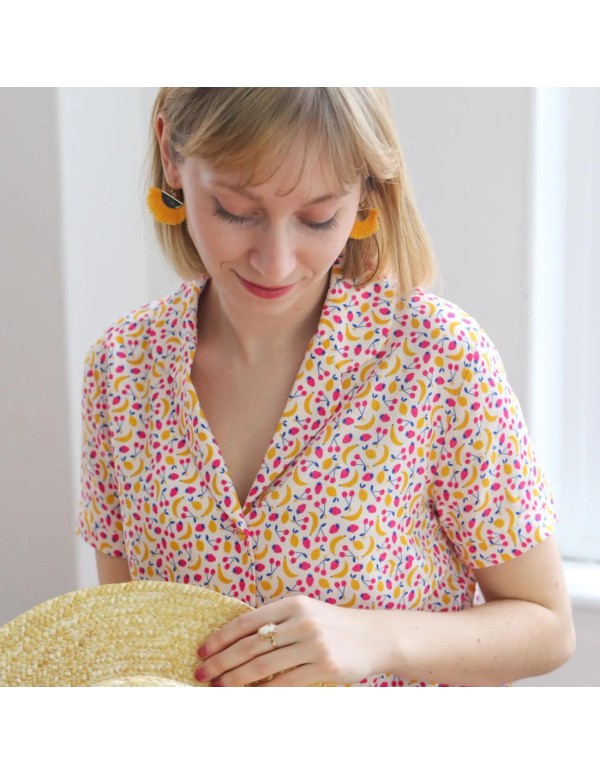 Toile de viscose Cranberry, Grenadine, Lise Tailor