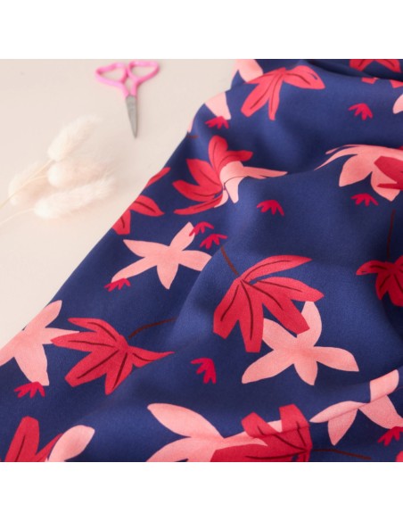 Toile de viscose Cranberry, Maple, Lise Tailor