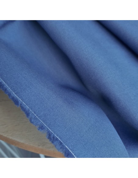 Popeline de coton, Cranberry, Bleu marine, Indigo