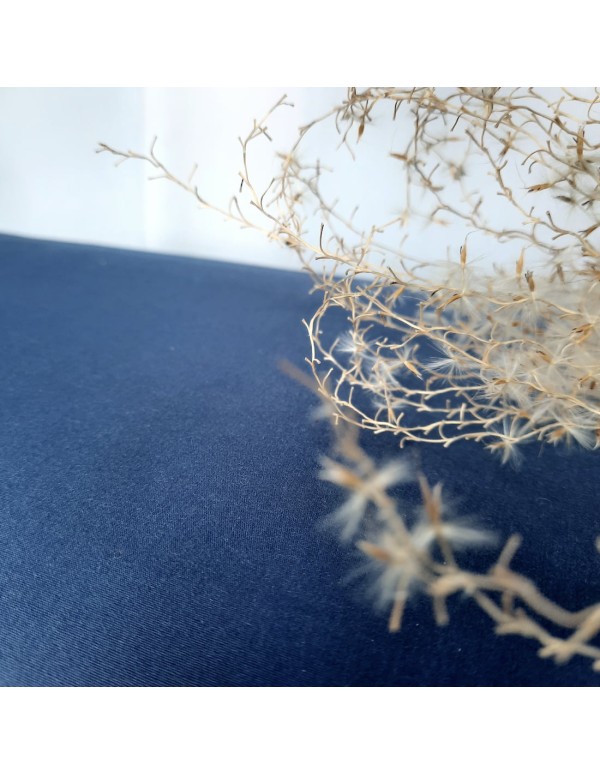 Popeline de coton, Cranberry, Bleu marine, Indigo