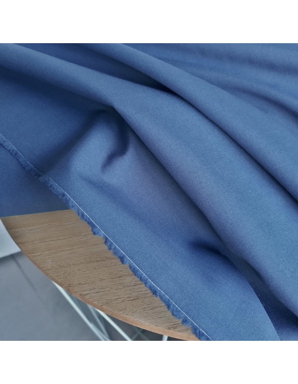 Popeline de coton, Cranberry, Bleu marine, Indigo