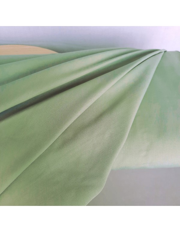 Popeline de coton, Cranberry, Vert amande, vert d'eau