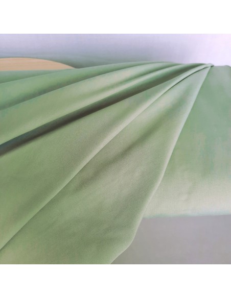 Popeline de coton, Cranberry, Vert amande, vert d'eau