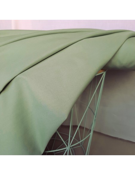 Popeline de coton, Cranberry, Vert amande, vert d'eau