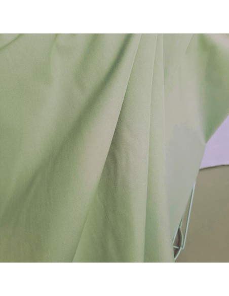 Popeline de coton, Cranberry, Vert amande, vert d'eau