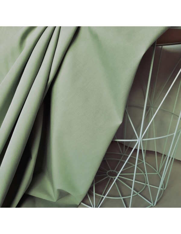 Popeline de coton, Cranberry, Vert amande, vert d'eau