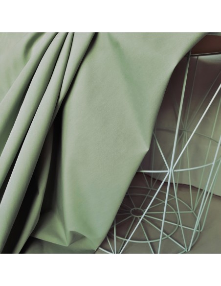 Popeline de coton, Cranberry, Vert amande, vert d'eau