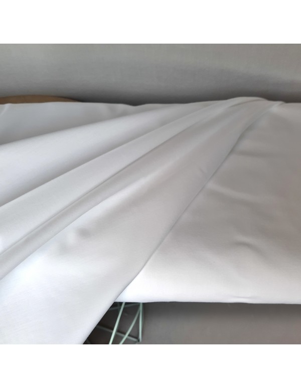 Popeline de coton, Cranberry, Blanc optique