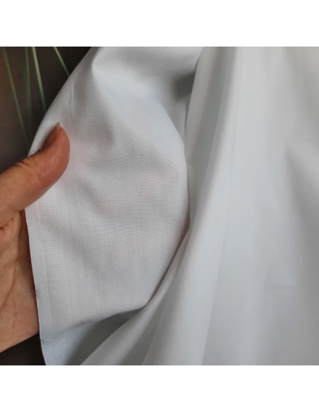 Popeline de coton, Cranberry, Blanc optique