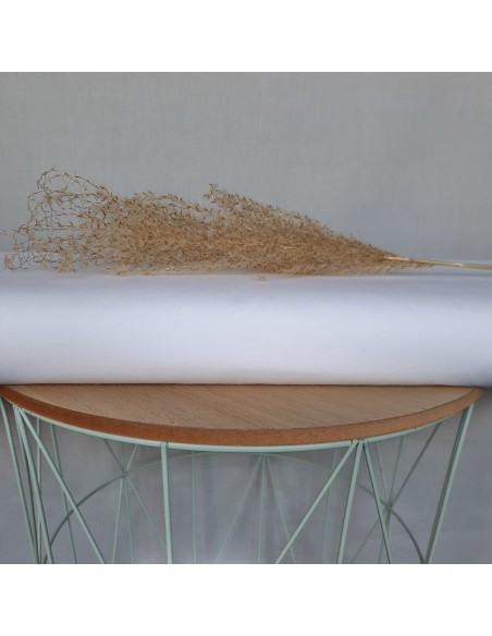 Popeline de coton, Cranberry, Blanc optique