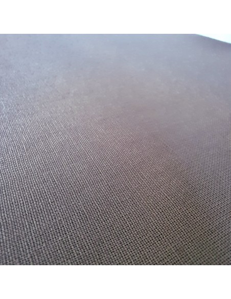 Popeline de coton biologique GOTS, Cranberry, Taupe