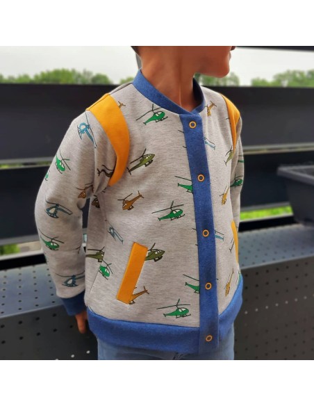 Cranberry, Patron Enfant Mixte, Gilet Teddy Marlow (du 2 au 12 ans), Super Bison