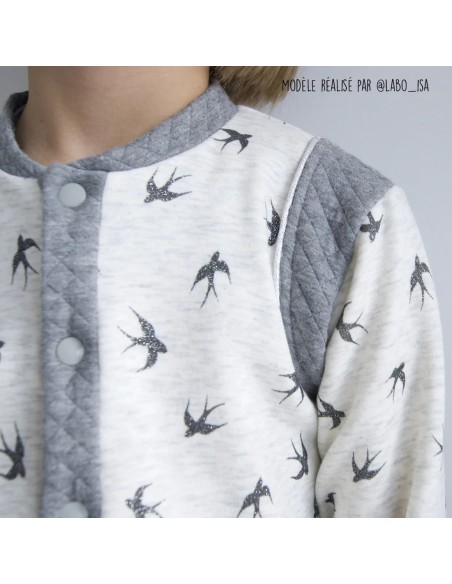 Cranberry, Patron Enfant Mixte, Gilet Teddy Marlow (du 2 au 12 ans), Super Bison