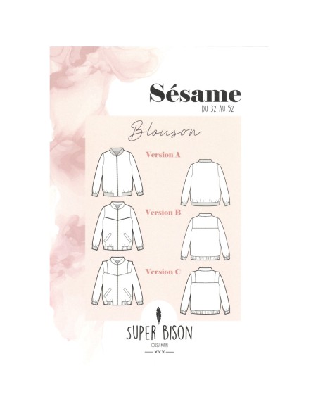 Cranberry, Patron Femme, Blouson Sésame (du 32 au 52), Super Bison