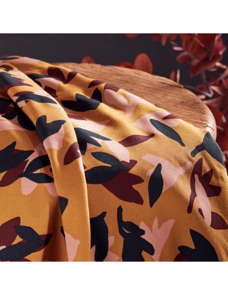 Toile de viscose Cranberry, Seraphine Ochre, Atelier Brunette