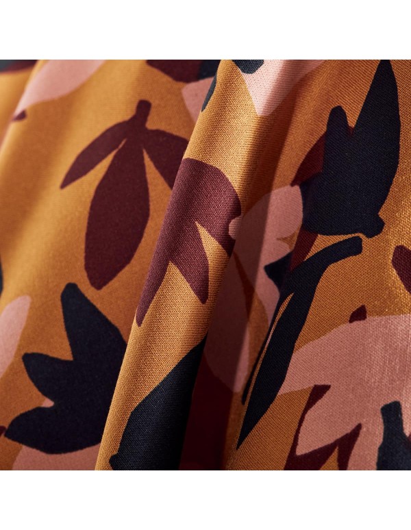 Toile de viscose Cranberry, Seraphine Ochre, Atelier Brunette