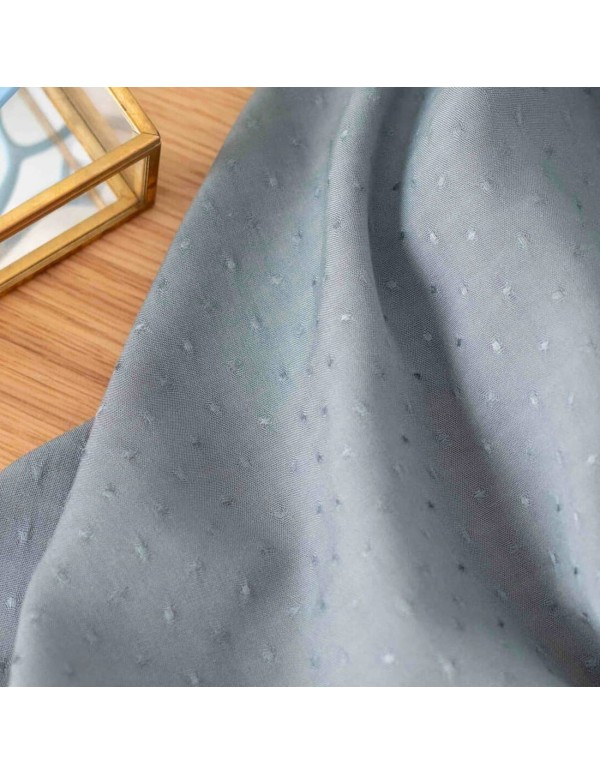 Plumetis de viscose Cranberry, Dottie Verveine, Lise Tailor