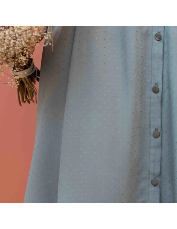 Plumetis de viscose Cranberry, Dottie Verveine, Lise Tailor