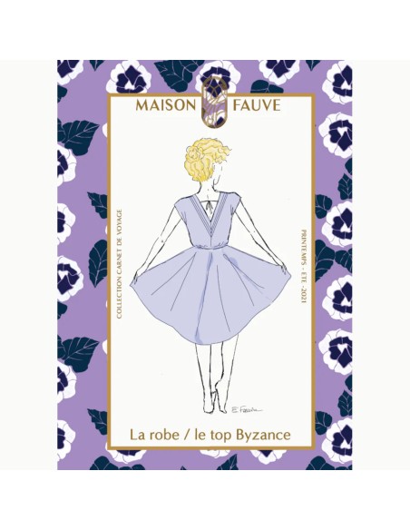 Cranberry, Patron Femme, Robe et top Byzance (du 34 au 52), Maison Fauve