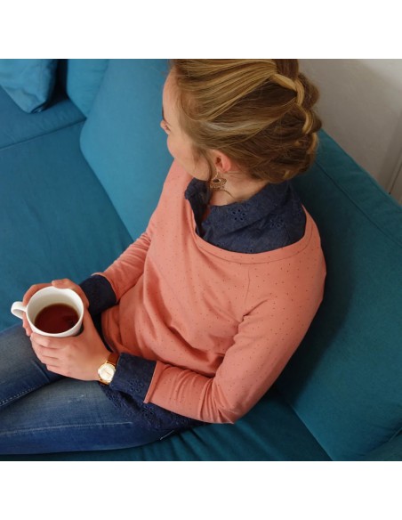 Cranberry, Patron Femme Sweat Livia du 32 au 52 Super Bison