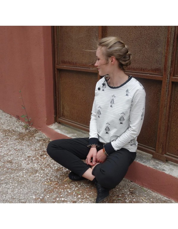 Cranberry, Patron Femme Sweat Livia du 32 au 52 Super Bison
