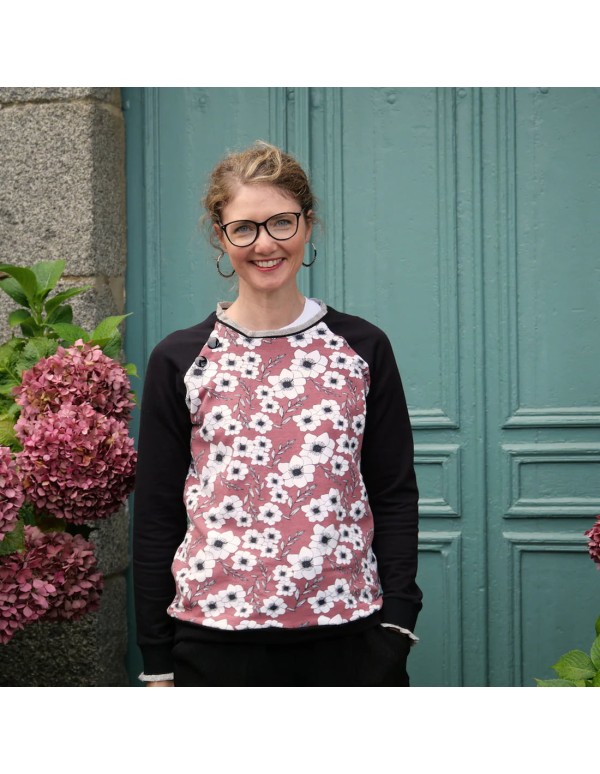 Cranberry, Patron Femme Sweat Livia du 32 au 52 Super Bison