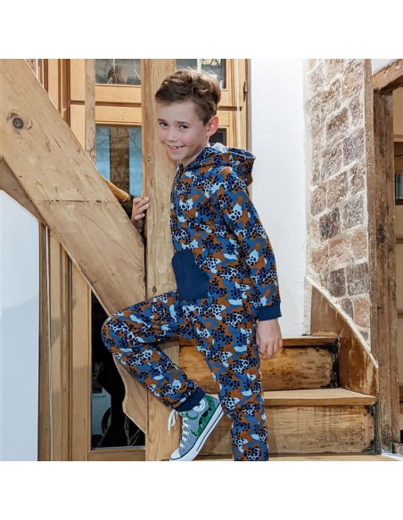 Cranberry, Patron mixte, Combinaison Mini-Tagada (du 2 au 12 ans), Super Bison