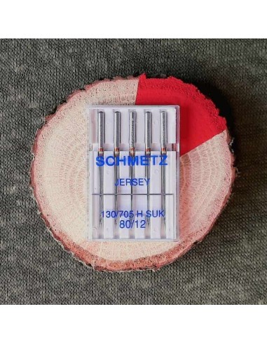 Aiguilles machine à coudre Schmetz Jersey 80 Cranberry