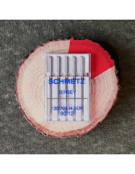 Aiguilles machine à coudre Schmetz Jersey 80 Cranberry