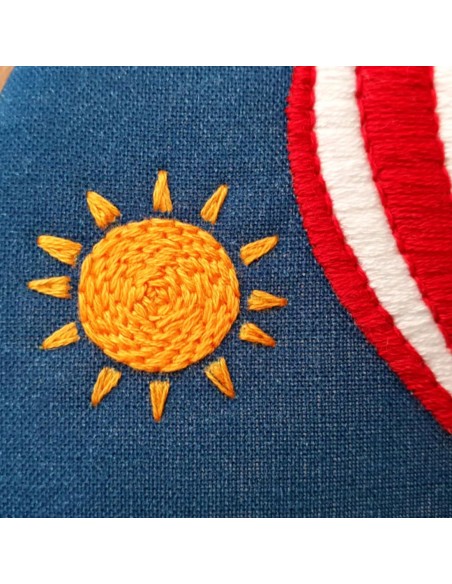 Cranberry, Kit broderie Oh sew Bootiful, Montgolfière, Hot air Balloon (avec tambour)