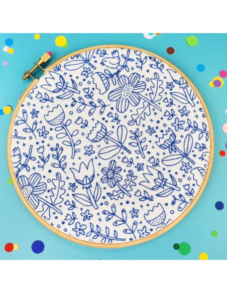 Cranberry, Kit broderie Oh sew Bootiful, Doodle  stitching (avec tambour)