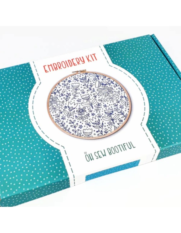 Cranberry, Kit broderie Oh sew Bootiful, Doodle  stitching (avec tambour)