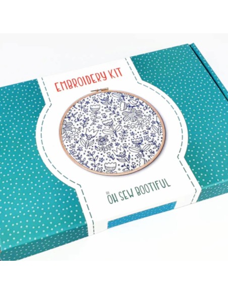 Cranberry, Kit broderie Oh sew Bootiful, Doodle  stitching (avec tambour)