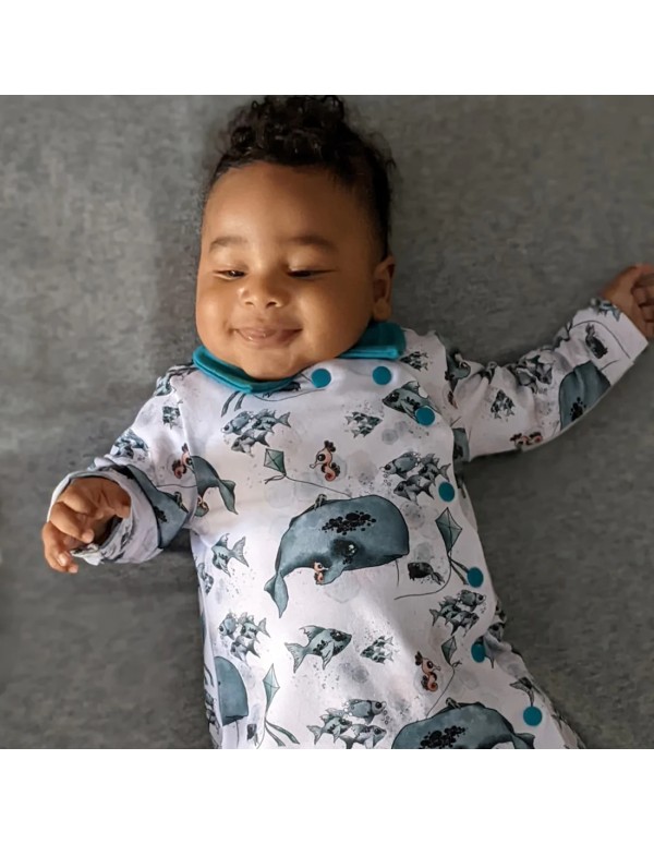 Cranberry, Patron Bébé Mixte, Pyjama Honey (du 3 au 24 mois), Super Bison